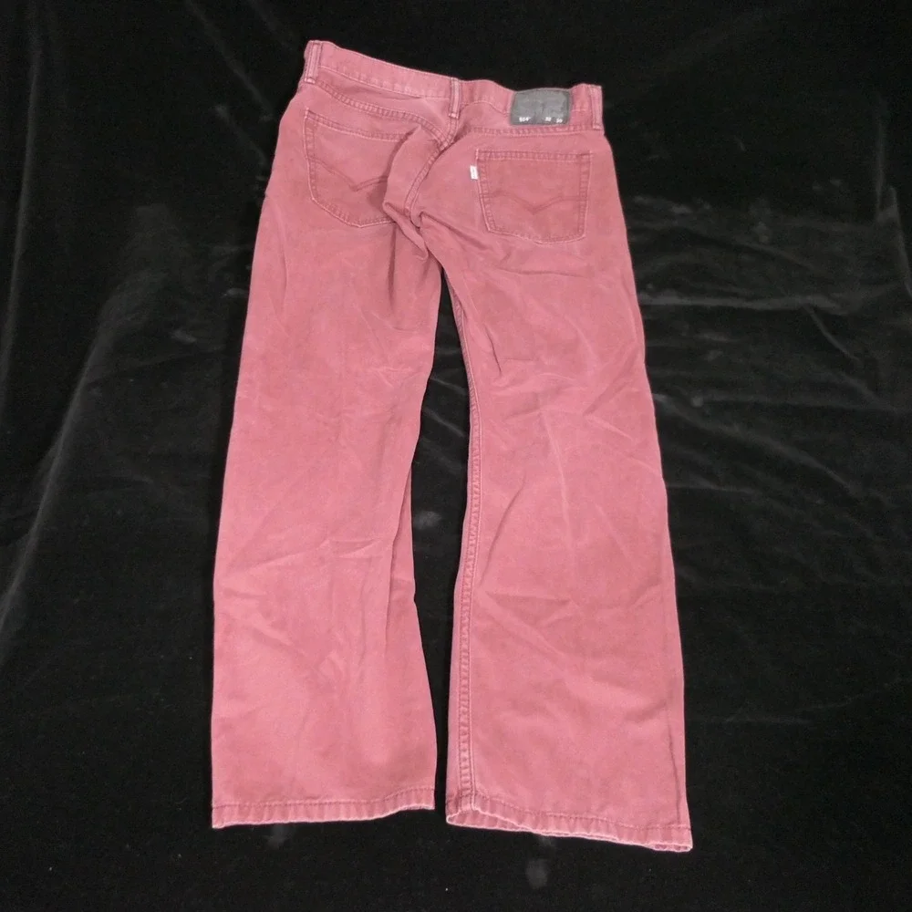 Levis Mens 514 Jeans 32x30 Red Faded Americana Gorpcore Streetwear Straight Leg